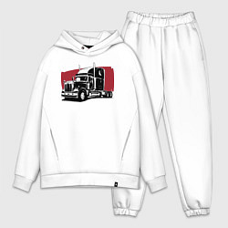 Мужской костюм оверсайз Truck red