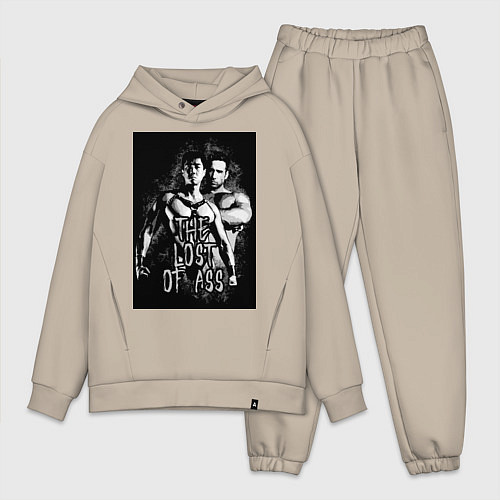 Мужской костюм оверсайз The lost of ass / Миндальный – фото 1