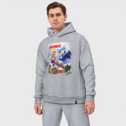 Мужской костюм оверсайз SONIC СОНИК Z, цвет: меланж — фото 2