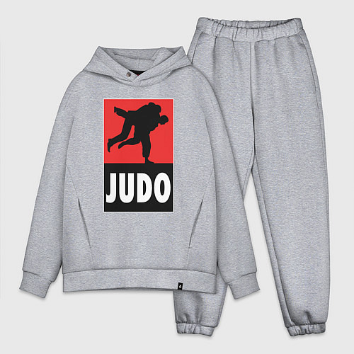 Мужской костюм оверсайз Judo / Меланж – фото 1