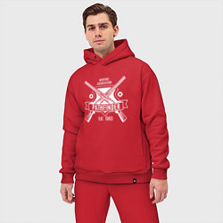 Мужской костюм оверсайз Следопыт, цвет: красный — фото 2