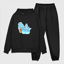 Мужской костюм оверсайз Мороженко-слайм, цвет: черный