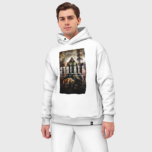 Мужской костюм оверсайз STALKER SHADOW OF CHERNOBYL / Белый – фото 3