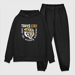 Мужской костюм оверсайз Tiger - Japan, цвет: черный