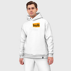 Мужской костюм оверсайз Car Hub hub, цвет: белый — фото 2