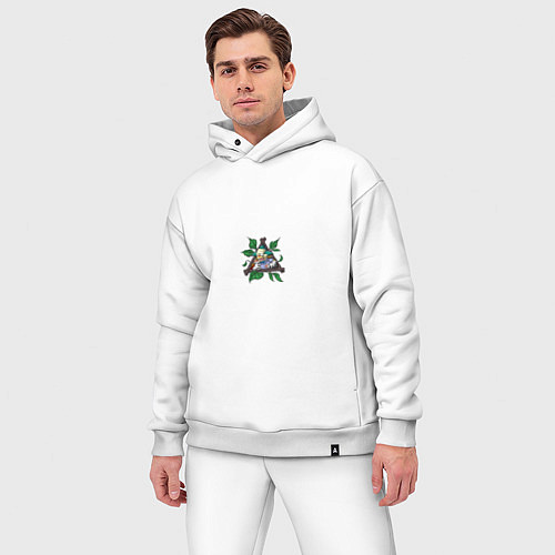 Мужской костюм оверсайз Graffiti clown / Белый – фото 3