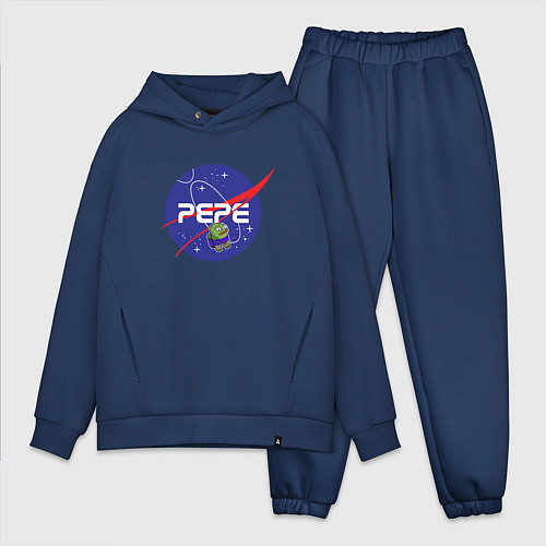 Мужской костюм оверсайз Pepe Pepe space Nasa / Тёмно-синий – фото 1