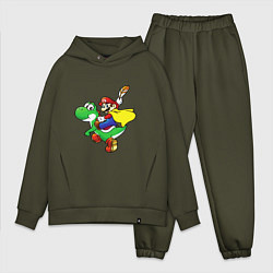 Мужской костюм оверсайз Yoshi&Mario, цвет: хаки