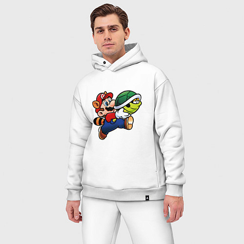Мужской костюм оверсайз MarioTurtles / Белый – фото 3