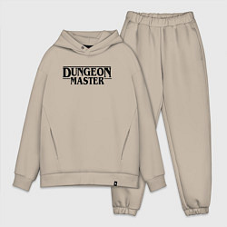 Мужской костюм оверсайз DUNGEON MASTER ГАЧИМУЧИ ЧЁРНЫЙ ЛОГО