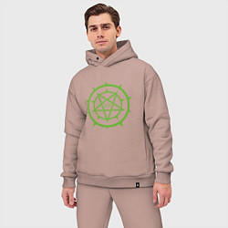 Мужской костюм оверсайз Pentagrams by Apkx, цвет: пыльно-розовый — фото 2