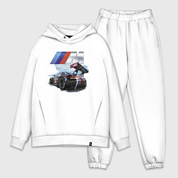 Мужской костюм оверсайз BMW M POWER Motorsport Racing Team, цвет: белый