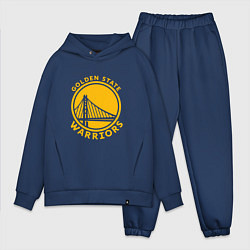 Мужской костюм оверсайз Golden state Warriors NBA, цвет: тёмно-синий