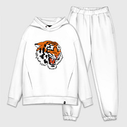 Мужской костюм оверсайз Smiling Tiger, цвет: белый