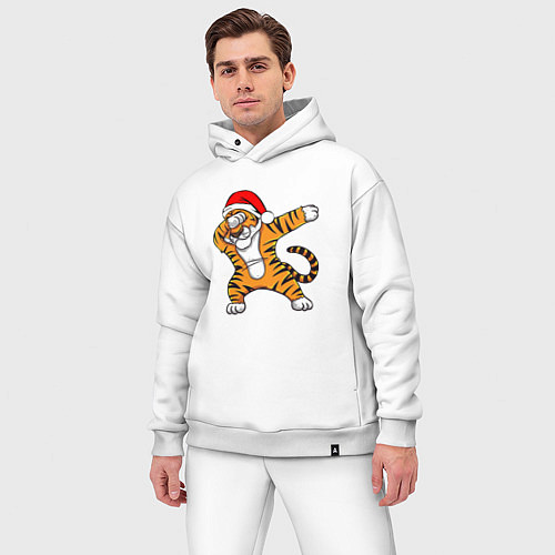 Мужской костюм оверсайз ТИГР 2022 DUB ТИГР / Белый – фото 3