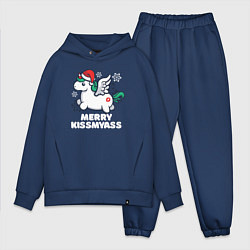 Мужской костюм оверсайз Merry Kissmyass Unicorn, цвет: тёмно-синий