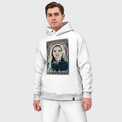 Мужской костюм оверсайз ЦИРИ НЕТФЛИКС, цвет: белый — фото 2