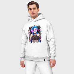Мужской костюм оверсайз JINX SHOOT ARCANE LOL, цвет: белый — фото 2