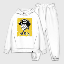 Мужской костюм оверсайз Pittsburgh Pirates baseball, цвет: белый