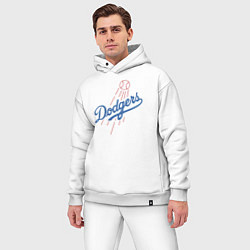 Мужской костюм оверсайз Los Angeles Dodgers baseball, цвет: белый — фото 2