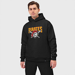 Мужской костюм оверсайз Pittsburgh Pirates - baseball team, цвет: черный — фото 2