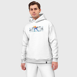 Мужской костюм оверсайз Биатлон Biathlon, цвет: белый — фото 2