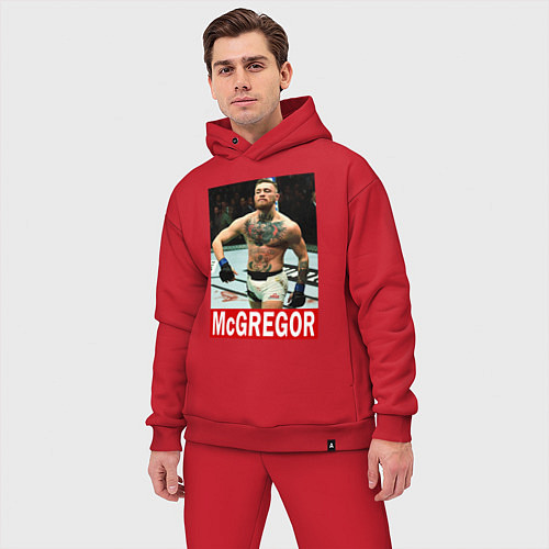 Мужской костюм оверсайз Конор МакГрегор McGregor / Красный – фото 3