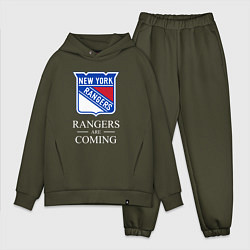 Мужской костюм оверсайз Rangers are coming, Нью Йорк Рейнджерс, New York R, цвет: хаки