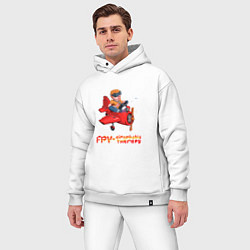 Мужской костюм оверсайз RC planes, цвет: белый — фото 2