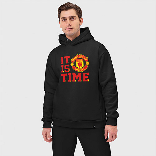 Мужской костюм оверсайз It is Manchester United Time Манчестер Юнайтед / Черный – фото 3