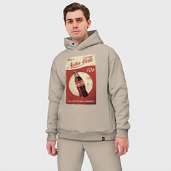 Мужской костюм оверсайз Fallout Nuka Cola Poster Pop art, цвет: миндальный — фото 2