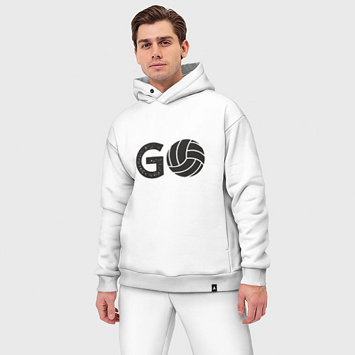 Мужской костюм оверсайз Go Volleyball / Белый – фото 3