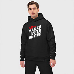 Мужской костюм оверсайз Manchester United Дьявол Манчестер Юнайтед, цвет: черный — фото 2