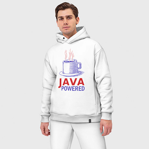Мужской костюм оверсайз JAWA POWERED / Белый – фото 3