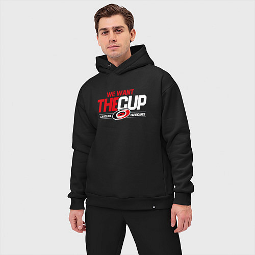 Мужской костюм оверсайз Carolina Hurricanes we want the cup Каролина Харри / Черный – фото 3