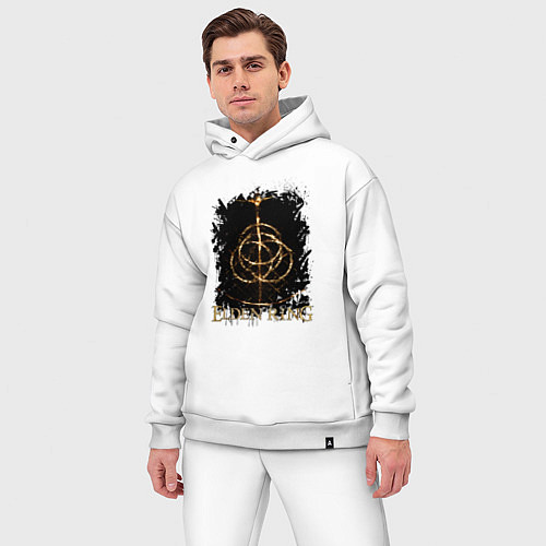 Мужской костюм оверсайз ELDEN RING SYMBOL LOGO / Белый – фото 3
