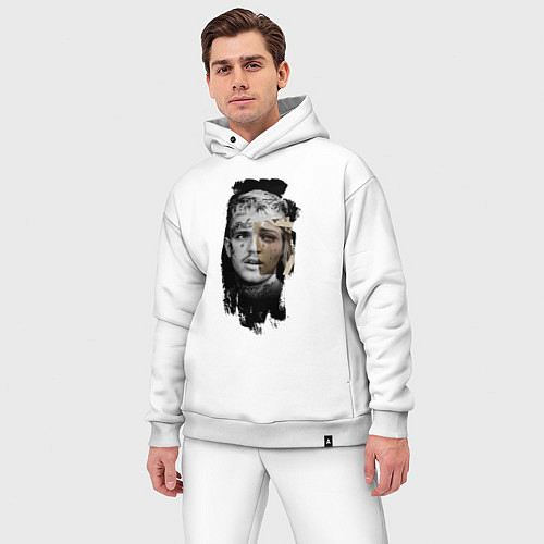 Мужской костюм оверсайз Esthetic Lil Peep CRYBABY Лил Пип / Белый – фото 3