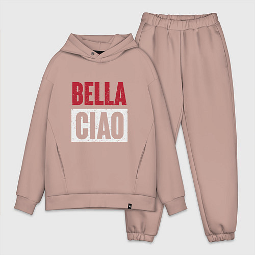 Мужской костюм оверсайз Style Bella Ciao / Пыльно-розовый – фото 1