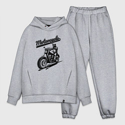 Мужской костюм оверсайз Motorcycle Cool rider, цвет: меланж