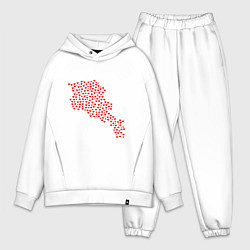 Мужской костюм оверсайз Armenia Love, цвет: белый