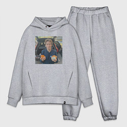 Мужской костюм оверсайз Уиллем дефо и апельсины