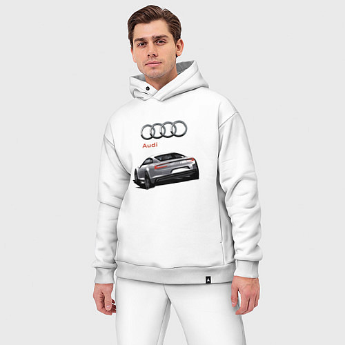 Мужской костюм оверсайз Audi Prestige Concept / Белый – фото 3