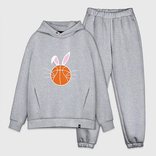Мужской костюм оверсайз Basketball Bunny / Меланж – фото 1