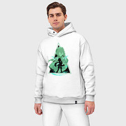 Мужской костюм оверсайз Геншин Impact SucroseСахароза, цвет: белый — фото 2