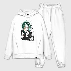 Мужской костюм оверсайз Сяо в очках XIAO геншин импакт, цвет: белый