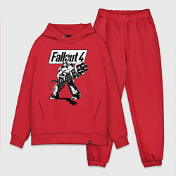 Мужской костюм оверсайз Fallout 4 Hero!, цвет: красный