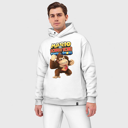 Мужской костюм оверсайз Mario Donkey Kong Nintendo Gorilla / Белый – фото 3