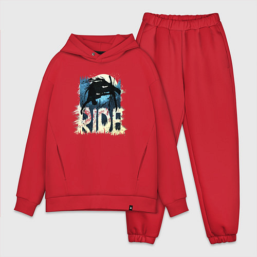 Мужской костюм оверсайз Ride Ski / Красный – фото 1