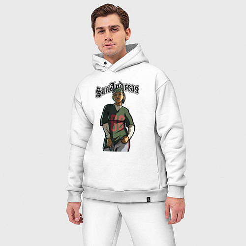 Мужской костюм оверсайз San andreas girl / Белый – фото 3
