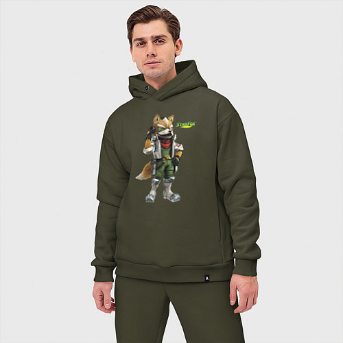 Мужской костюм оверсайз Star Fox Zero Nintendo Hero Video game / Хаки – фото 3